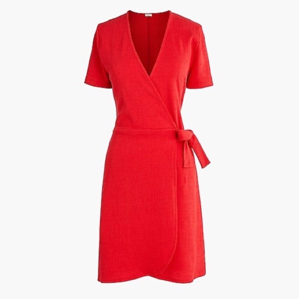 J.Crew Textured Knit Wrap Dress